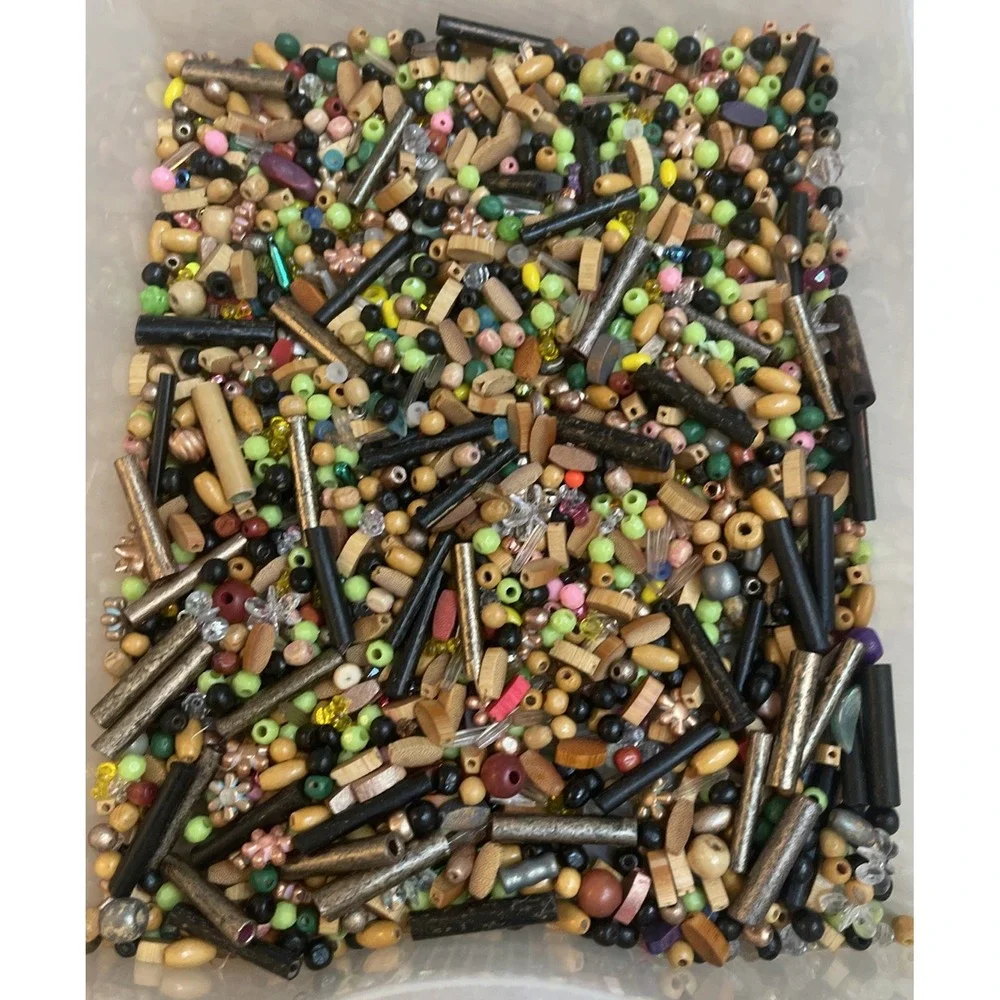 Lot of Bead Soup Random Mix & Sea Glass & Sea Shells 2lb 5oz #6